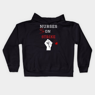 Nurses On Strike Kids Hoodie